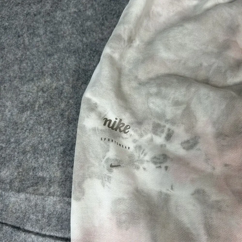 Nike Women's Tie-Dye Track Pants in Light Pink and Gray